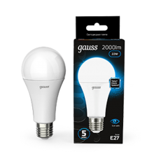 Лампа светодиодная A70 22W 1640lm 6500K E27 LED 1/10/50  102502322  Gauss
