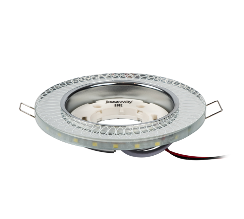Светильник точечный встраиваемый под лампу PGX53d MG12-Chrome с подсветкой  .5020054  Jazzway