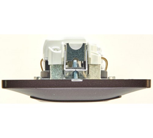 Glossa Шоколад Розетка с заземлением, 16А (в сборе)  GSL000842  SE