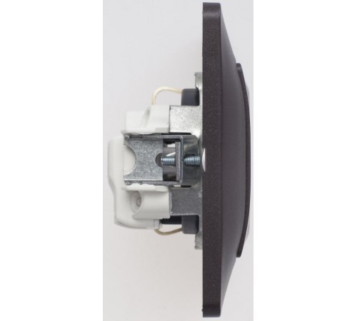 Glossa Шоколад Розетка с заземлением, 16А (в сборе)  GSL000842  SE