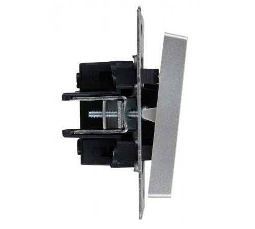 BRITE Выключатель жалюзи 10А ВС10-1-5-БрА алюминий   BR-V15-0-10-K47  IEK