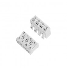 Клемма пружинная соединительная КСП 4-полюсная (50 шт./уп.)  07-6216  REXANT
