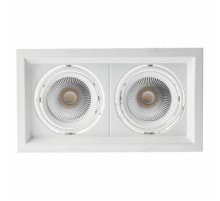 Светильник светодиодный встраиваемый карданный SKD-12-36-40K-W09 2х9Вт 1620Лм 4000K 225х130х100  Б0049770  ЭРА