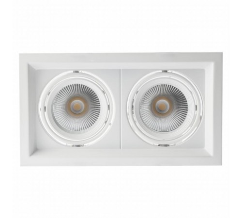 Светильник светодиодный встраиваемый карданный SKD-12-36-40K-W09 2х9Вт 1620Лм 4000K 225х130х100  Б0049770  ЭРА