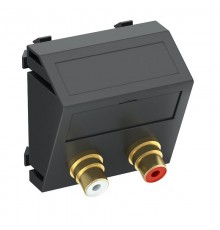 Мультимедийная рамка Audio-Cinch Modul45 (черный) (MTS-2R L SWGR1)  6105057  OBO Bettermann