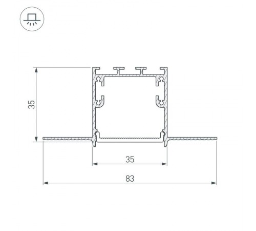 Угол SL-LINIA32-FANTOM-135 (arlight, Металл)  030093  Arlight
