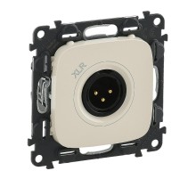 Valena ALLURE Сл.кость Аудиорозетка с 3-контактной вилкой XLR (с лицевой панелью)  754746  Legrand