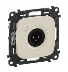 Valena ALLURE Сл.кость Аудиорозетка с 3-контактной вилкой XLR (с лицевой панелью)  754746  Legrand