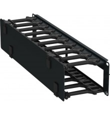 Кабель-органайзер горизонтальный 19" 2U чер. РФ  ZP-CC05-02U-H-R  ITK