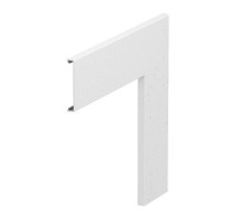 Крышка плоского угла безгалогенового кабельного канала Rapid 80 гладкая (ПВХ,белый) (GKH-OTGFRW)  6114250  OBO Bettermann