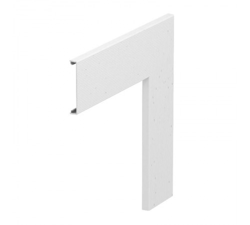 Крышка плоского угла безгалогенового кабельного канала Rapid 80 гладкая (ПВХ,белый) (GKH-OTGFRW)  6114250  OBO Bettermann