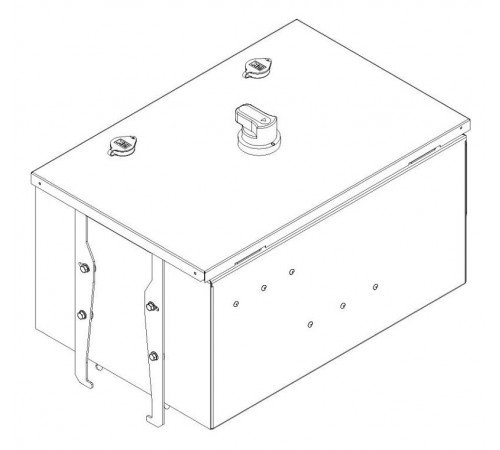 Кор. отб. мощн. Plug-in с а/в 100А Cu 3L+N+PER IP55 IEK  LB-100C4-35-PB-KOM-Y  IEK