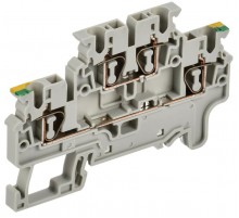 ARMAFIX Клемма пруж. 2 уровня зазем. CXDL2.5 PE  AF-CT41-00-2-K52-002  IEK