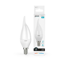 Лампа светодиодная LED 6Вт E14 220В 4100К Elementary свеча на ветру  34126  Gauss