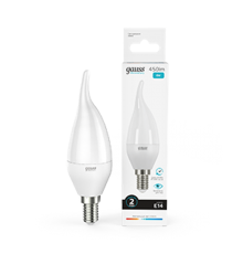 Лампа светодиодная LED 6Вт E14 220В 4100К Elementary свеча на ветру  34126  Gauss