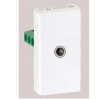 Simon Connect Плата с разъёмом mini-jake стерео 3.5 мм, винтовой зажим, "мама", К45, белый  K123B-9  Simon