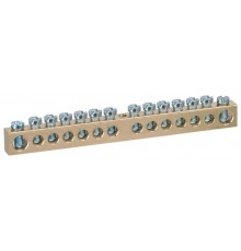 Шина  NO-122-33 PEN земля-ноль 8х12мм 14/1 латунная крепеж по центру   Б0047248  ЭРА