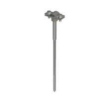 Держатель для прутка D6-10 мм вкручиваемый со шпилькой М8 L200 мм HD  DPV-SM8-200-D6-10 HD  КМ - профиль