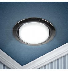 Светильник встраиваемый точечный под лампу GX53 KL35 BK /1 (к) 220V, 13W, черный металл  Б0048945  ЭРА