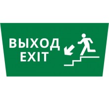 Пиктограмма ДСО-IP65 "Выход - лестница вниз"  60485DEK  DEKraft