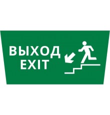 Пиктограмма ДСО-IP65 "Выход - лестница вниз"  60485DEK  DEKraft