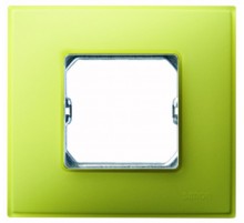 Simon 27 Рамка декоративная, 4 поста, (+суппорт), S27 Neos, Матовый, лимонный  27774-61  Simon