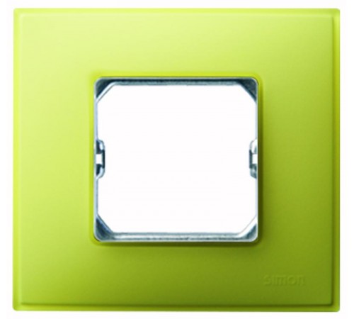 Simon 27 Рамка декоративная, 4 поста, (+суппорт), S27 Neos, Матовый, лимонный  27774-61  Simon