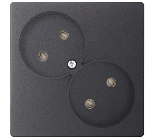 Simon 24 Графит Розекта 2х2К   2450457-038  Simon