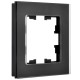 BRITE Рамка 1-ая РУ-1-2-Бр стекло черный матовый  BR-M12-G-31-K02  IEK
