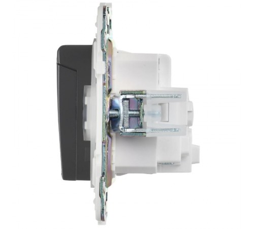 SKANDY Розетка з/к/ш кр. 16А IP44 SK-R11G графит  SK-R16-16-44-K53  IEK