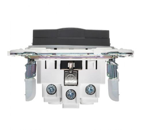 SKANDY Розетка з/к/ш кр. 16А IP44 SK-R11G графит  SK-R16-16-44-K53  IEK