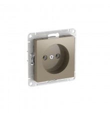 AtlasDesign Шампань Розетка без заземления без шторок, 16А, механизм, быстрозажимные клеммы  ATN000541S  SE