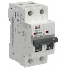 ARMAT Автоматический выключатель без теплового расцепителя M10N-MA 2P D 32А  AR-M10N-MA-2-D032  IEK