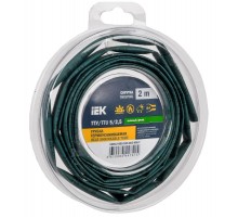 Трубка термоусадочная ТТУ нг-LS 5/2,5 зеленая (2м/упак) IEK  UDR12-005-D25-002-K06-T  IEK