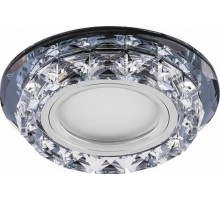 Светильник точечный встраиваемый под лампу, с LED подсветкой CD878 15LED*2835 SMD 4000K, MR16 50W G5.3, прозрачный, прозрачный  28823  FERON