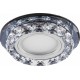 Светильник точечный встраиваемый под лампу, с LED подсветкой CD878 15LED*2835 SMD 4000K, MR16 50W G5.3, прозрачный, прозрачный  28823  FERON