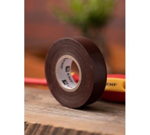 Изолента ПВХ коричневая 19мм 20м серии SafeFlex  plc-iz-sf-br  EKF