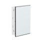 Корпус ArtShell Elegance встраиваемый силовой 28 модулей, белая дверь из закаленного стекла  artshell-e-28p-cw EKF