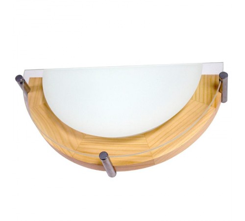 Светильник "Полесье" 300/2 НББ 06-40 М41 белый /корпус сосна /держатель хром  1005205884  Элетех