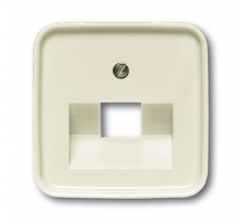 Накладкадля 1-постовой телекоммуникационной розетки 0213, 0216, серия Busch-Duro 2000 SI, цвет сл. кость  1753-0-8949   2CKA001753A8949  ABB
