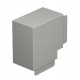 Крышка плоского угла кабельного канала WDK 100x130 мм (ПВХ,серый) (WDK HF100130GR)  6024637  OBO Bettermann