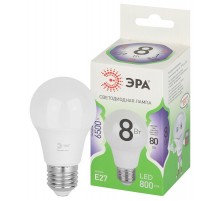 Лампа светодиодная  GREEN LINE LED A60-8W-865-E27 GL E27 8 Вт груша холодный свет  Б0067142  ЭРА