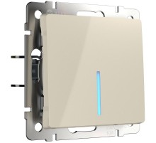 W1110103/ Электроустановочные изделия - Выключатель одноклавишный с подсветкой (слоновая кость)  a051481  Werkel