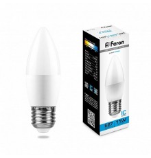 Лампа светодиодная LB-770 (11W) 230V E27 6400K свеча  25945  FERON