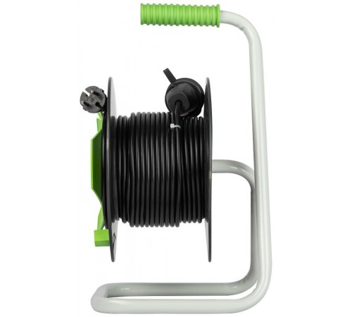 Удлинитель силовой ЭРА GREEN LINE GAZ-2x1-20m Greenline на катушке пластик 1 розетка без заземления 20м ПВС 2x1мм2   Б0065120  ЭРА