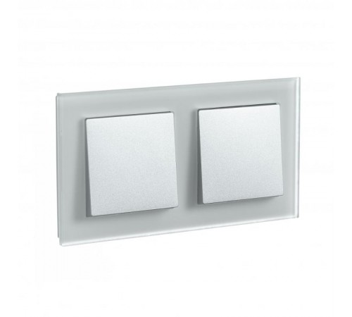 AtlasDesign Nature Белый Рамка 2-ая, матовое стекло ATN330102 SE