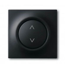 Клавиша для механизма электронного выключателя Busch-Jalousiecontrol , серия impuls, цвет чёрный бархат  6430-0-0381   2CKA006430A0381  ABB