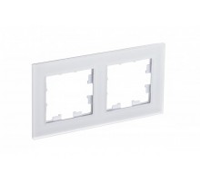 AtlasDesign Nature Белый Рамка 2-ая, матовое стекло ATN330102 SE