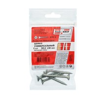 Саморез ШУц 6,0х50 пот. гол. (6 шт) - пакет ( 0,04 кг)  102455  Tech-KREP