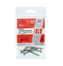 Саморез ШУц 6,0х50 пот. гол. (6 шт) - пакет ( 0,04 кг)  102455  Tech-KREP